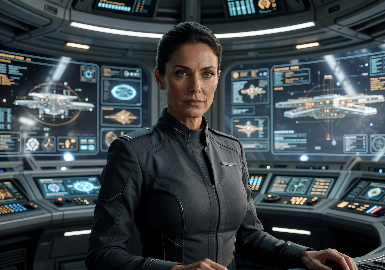 Portrait of Commander Elara, Head of Platform Architecture